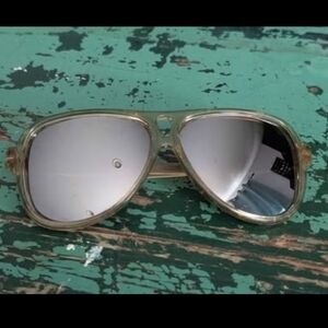 Vintage Foster Grant Mirrored Aviator Sunglasses - Glass Lense
